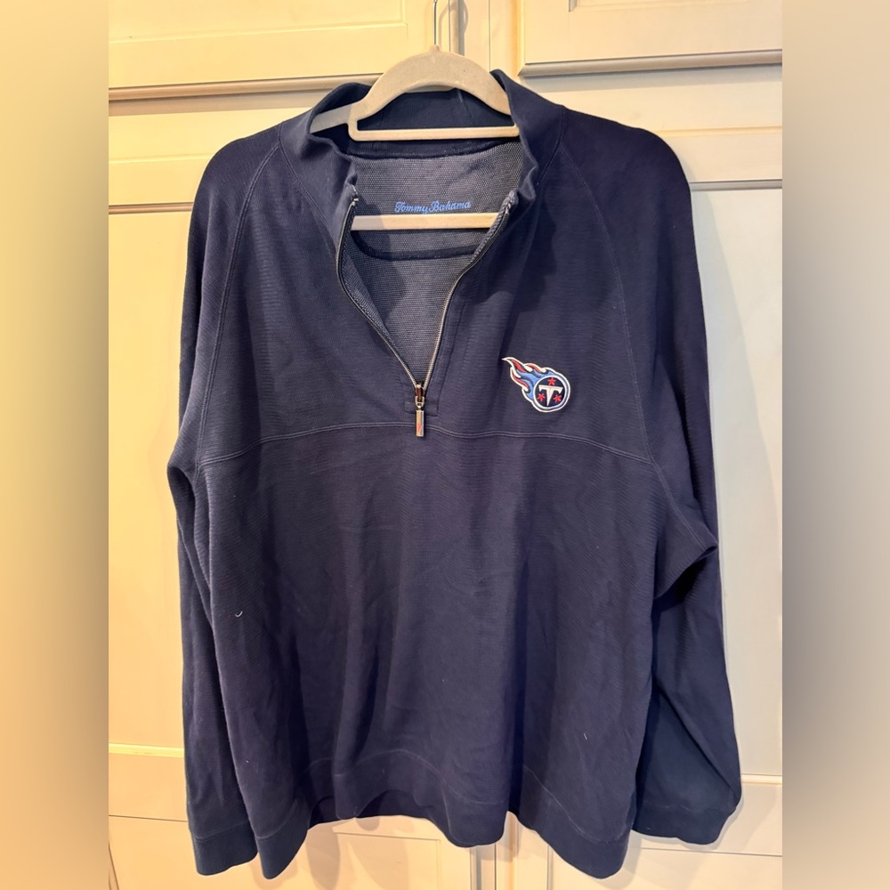 Tommy Bahama Flip Quarter-Zip Pullover - Tennessee Titans
